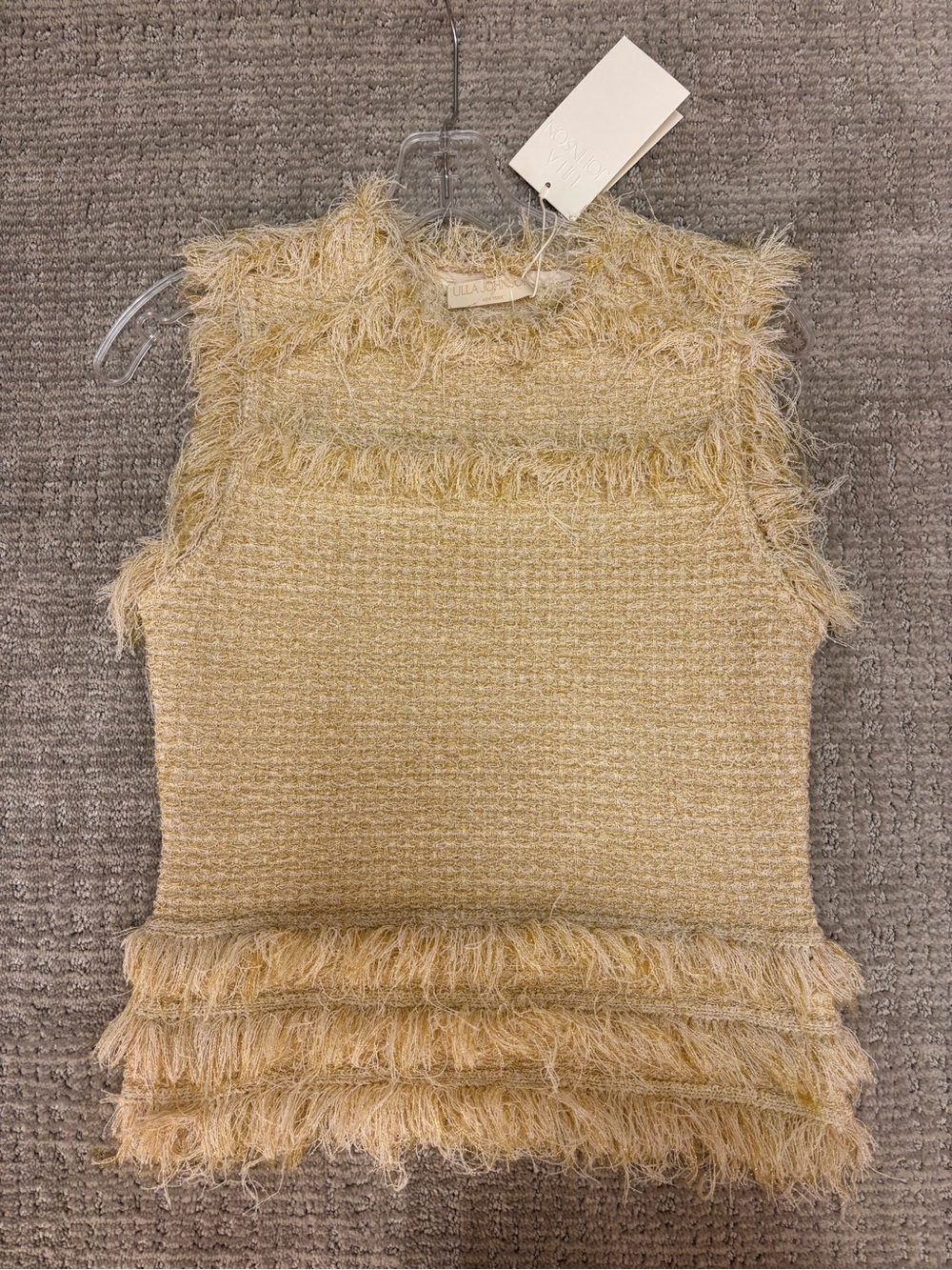 Ulla Johnson Kassi Knit Tweed Sleeveless Top